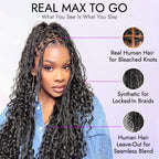 Glueless HD Lace Braided Full Lace Human Hair Wig - Grey | 10"-28"