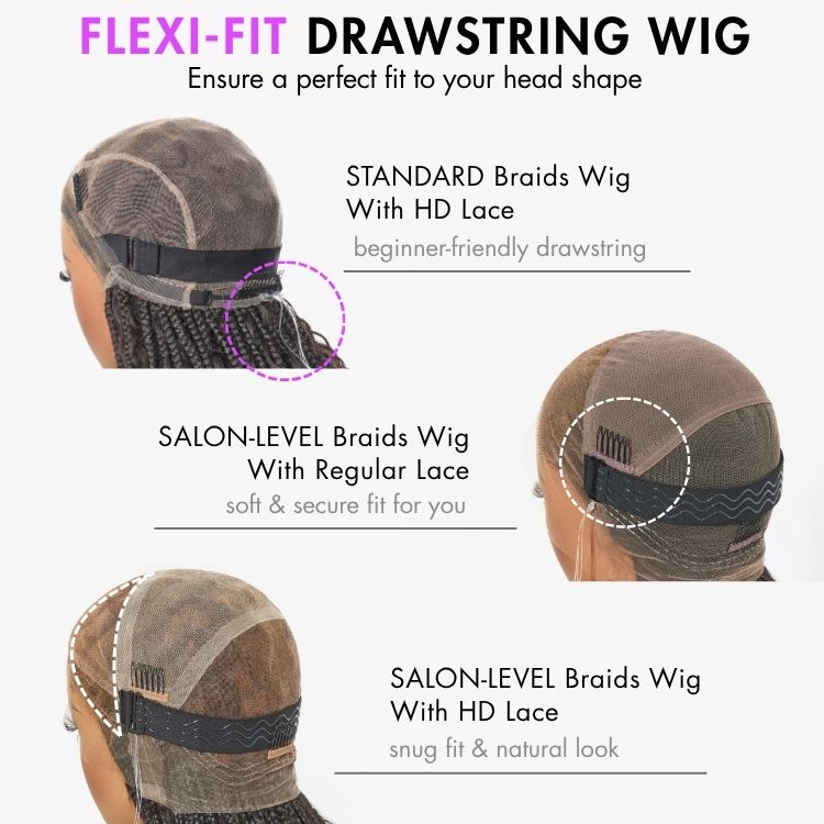 Braided Human Hair Wig | 10"-28"