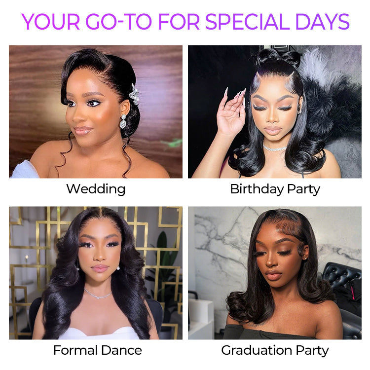 Glueless HD Lace Loose Wave T-Part Lace Human Hair Wig 250% Density | 10"-28"