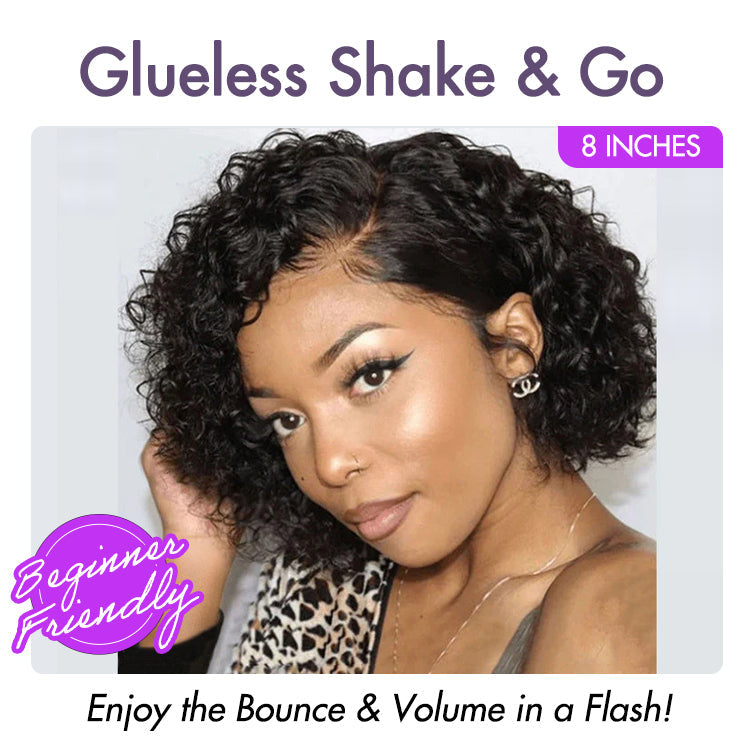 Glueless HD Lace Pixie T-Part Lace Human Hair Wig | 8"-14"