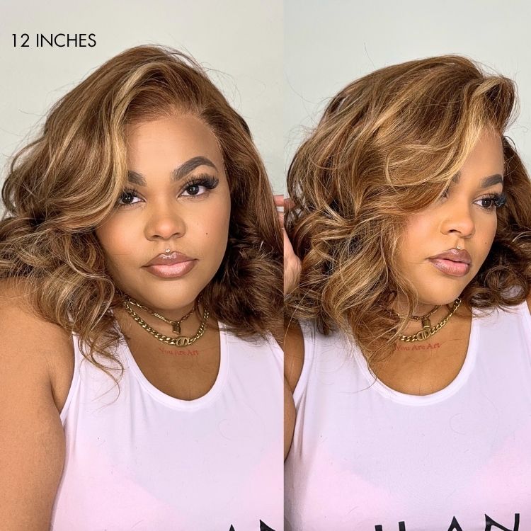 Glueless Loose Wave 13X6 Frontal Human Hair Wig - Red | 10"-28"