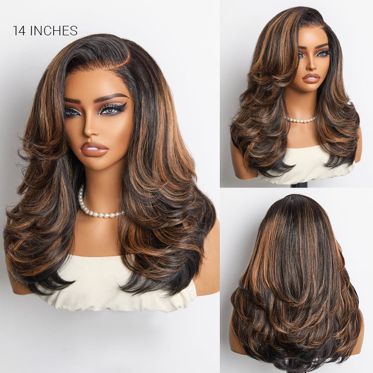 Glueless HD Lace Layered T-Part Lace Human Hair Wig - Red | 10"-28"