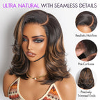 Glueless HD Lace Layered T-Part Lace Human Hair Wig - Red | 10"-28"