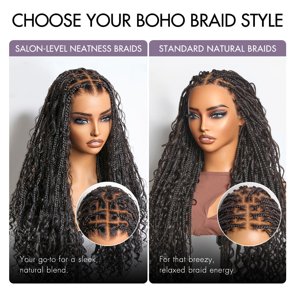 Braided Human Hair Wig | 10"-28"