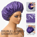 Dual-Layer Shower Cap 1pc, Perfect for All Hair Lengths,...