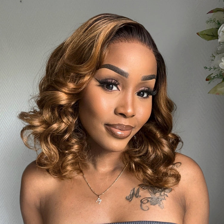 Glueless Loose Wave 5X5 Closure Human Hair Wig - Red | 10"-28"