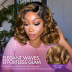Glueless Loose Wave 5X5 Closure Human Hair Wig - Red | 10"-28"