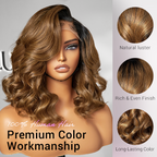 Glueless Loose Wave 5X5 Closure Human Hair Wig - Red | 10"-28"