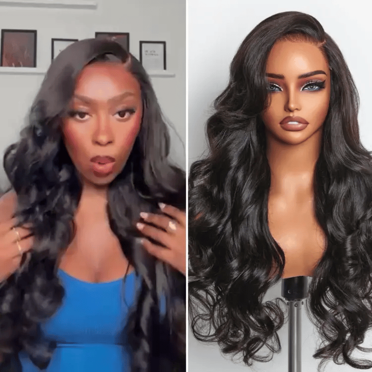 Glueless HD Lace Layered T-Part Lace Human Hair Wig - Red 180% Density | 10"-28"