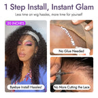 Glueless Curly Human Hair Wig | 10"-28"