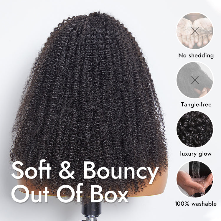 Glueless Curly Human Hair Wig | 10"-28"