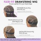 Glueless HD Lace Braided Full Lace Human Hair Wig - Grey | 10"-28"