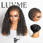 Glueless HD Lace Braided T-Part Lace Human Hair Wig - Blonde | 10"-28"