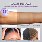 Glueless HD Lace Braided T-Part Lace Human Hair Wig - Blonde | 10"-28"