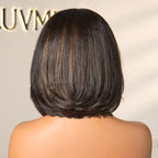 Glueless Layered T-Part Lace Human Hair Wig - Red | 8"-14"