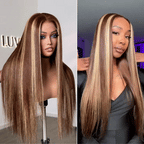 Glueless HD Lace Straight T-Part Lace Human Hair Wig - Red 180% Density | 10"-28"