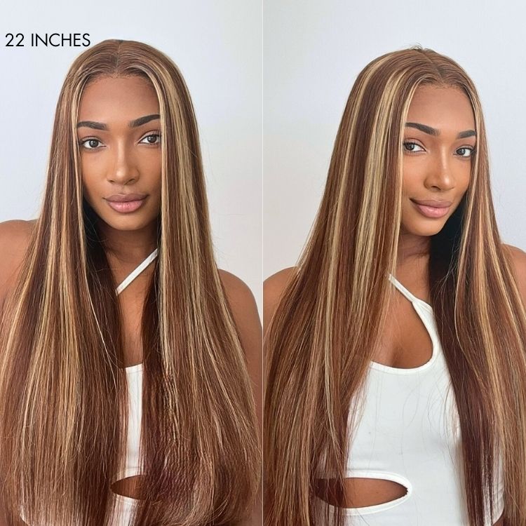 Glueless HD Lace Straight T-Part Lace Human Hair Wig - Red 180% Density | 10"-28"