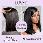 Glueless Bob 5X5 Closure Human Hair Wig with Bangs | 8"-14"