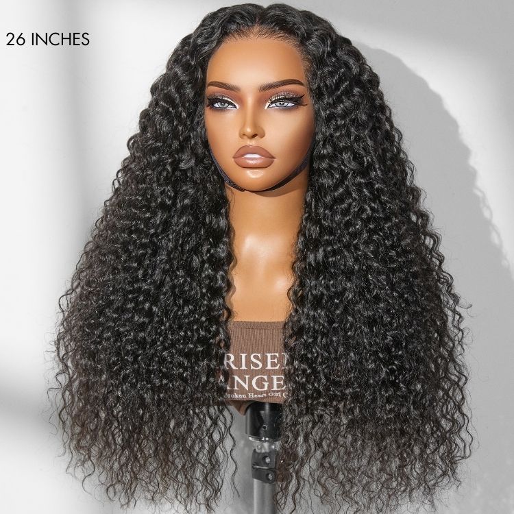 Glueless Curly T-Part Lace Human Hair Wig 250% Density | 10"-28"