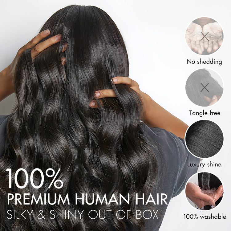 Glueless Curly T-Part Lace Human Hair Wig | 8"-14"