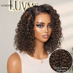 Glueless Water Wave T-Part Lace Human Hair Wig - Highlight | 10"-28"