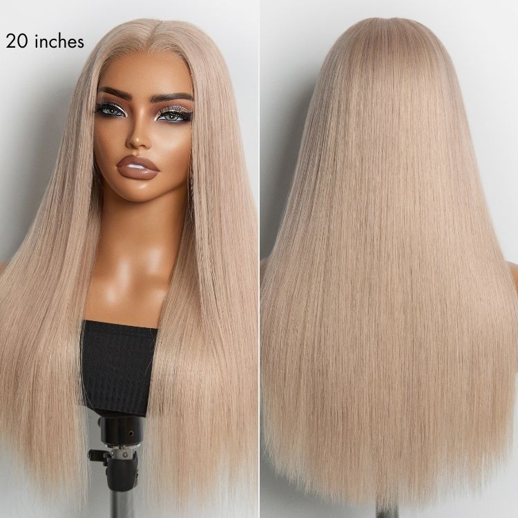 Glueless HD Lace Straight T-Part Lace Human Hair Wig - Blonde 180% Density | 10"-28"