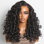 Glueless Layered T-Part Lace Human Hair Wig - Red 180% Density | 10"-28"