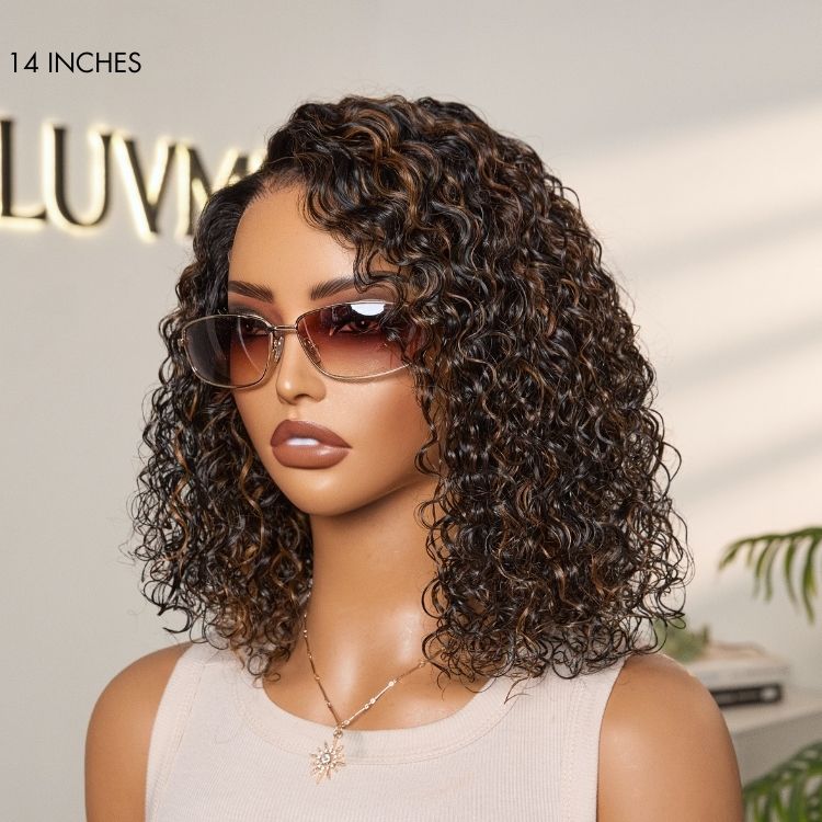 Glueless Water Wave T-Part Lace Human Hair Wig | 10"-28"