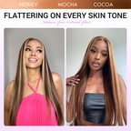 Glueless HD Lace Straight T-Part Lace Human Hair Wig - Red 180% Density | 10"-28"