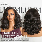 Glueless HD Lace Loose Wave T-Part Lace Human Hair Wig - Grey 200% Density | 10"-28"