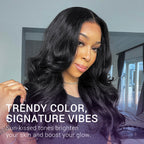 Glueless Loose Wave 5X5 Closure Human Hair Wig - Jet Black | 10"-28"