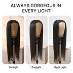Glueless Straight T-Part Lace Human Hair Wig - Blonde | 10"-28"