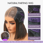 Glueless Curly T-Part Lace Human Hair Wig - Grey | 10"-28"