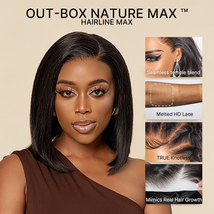 Glueless HD Lace Bob T-Part Lace Human Hair Wig | 8"-14"