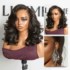 Glueless HD Lace Loose Wave T-Part Lace Human Hair Wig - Grey 200% Density | 10"-28"