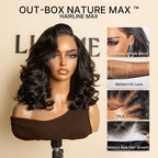 Glueless HD Lace Loose Wave T-Part Lace Human Hair Wig - Grey 200% Density | 10"-28"