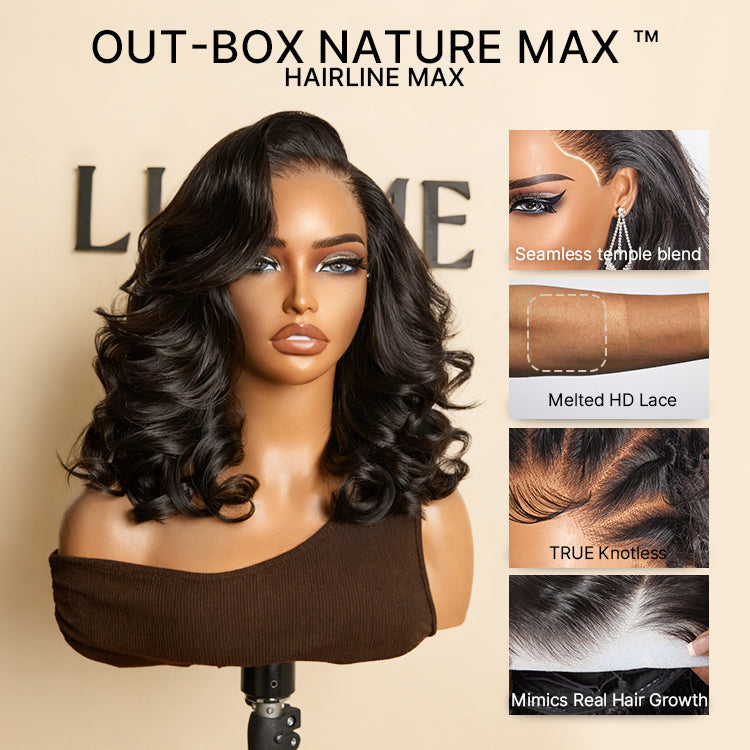 Glueless HD Lace Loose Wave T-Part Lace Human Hair Wig - Grey 200% Density | 10"-28"
