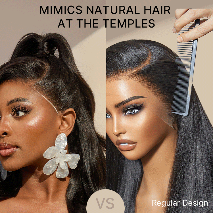 Glueless HD Lace Loose Wave T-Part Lace Human Hair Wig - Grey 200% Density | 10"-28"