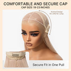 Glueless HD Lace Straight T-Part Lace Human Hair Wig - Blonde 180% Density | 10"-28"