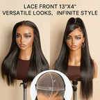 Glueless HD Lace Straight T-Part Lace Human Hair Wig 180% Density | 10"-28"