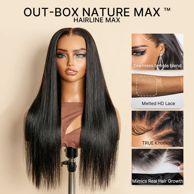 Glueless HD Lace Straight T-Part Lace Human Hair Wig 180% Density | 10"-28"