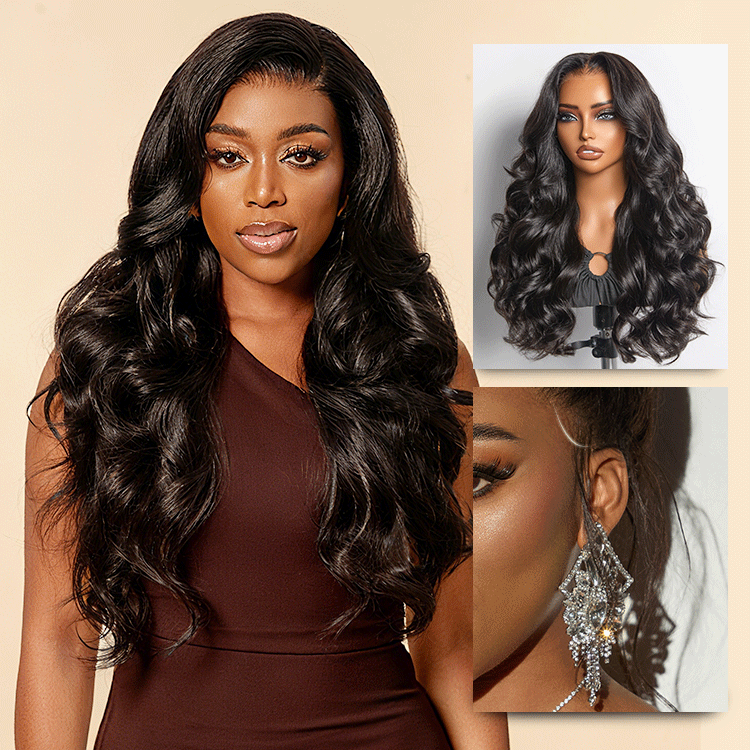 Glueless HD Lace Loose Wave T-Part Lace Human Hair Wig 250% Density | 10"-28"