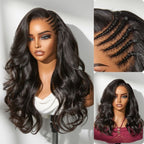 Glueless HD Lace Braided T-Part Lace Human Hair Wig | 10"-28"