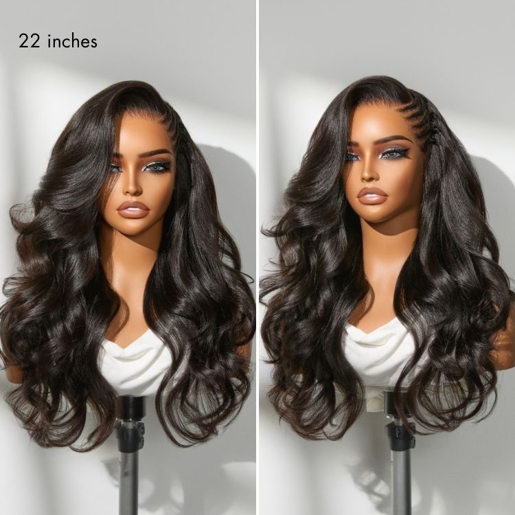 Glueless HD Lace Braided T-Part Lace Human Hair Wig | 10"-28"