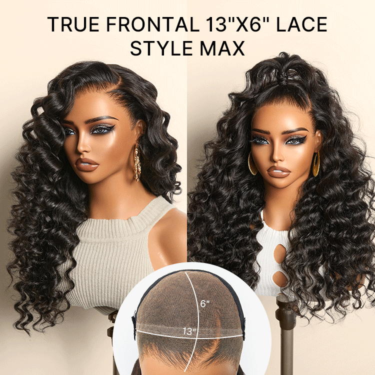 Glueless HD Lace Loose Wave T-Part Lace Human Hair Wig 200% Density | 10"-28"
