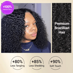 Glueless Curly T-Part Lace Human Hair Wig 200% Density | 10"-28"