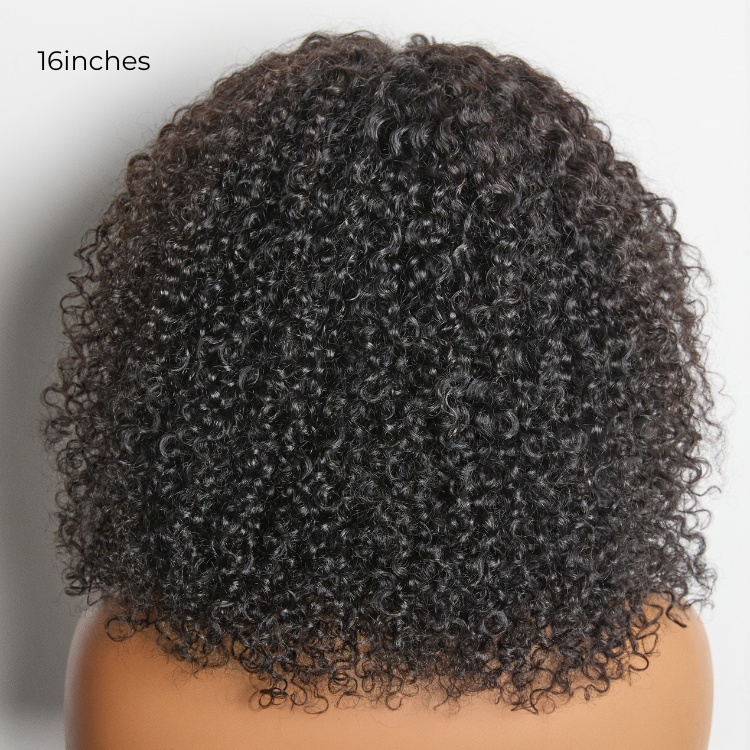 Glueless Curly T-Part Lace Human Hair Wig 200% Density | 10"-28"