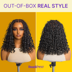 HD Lace Braided T-Part Lace Human Hair Wig | 8"-14"