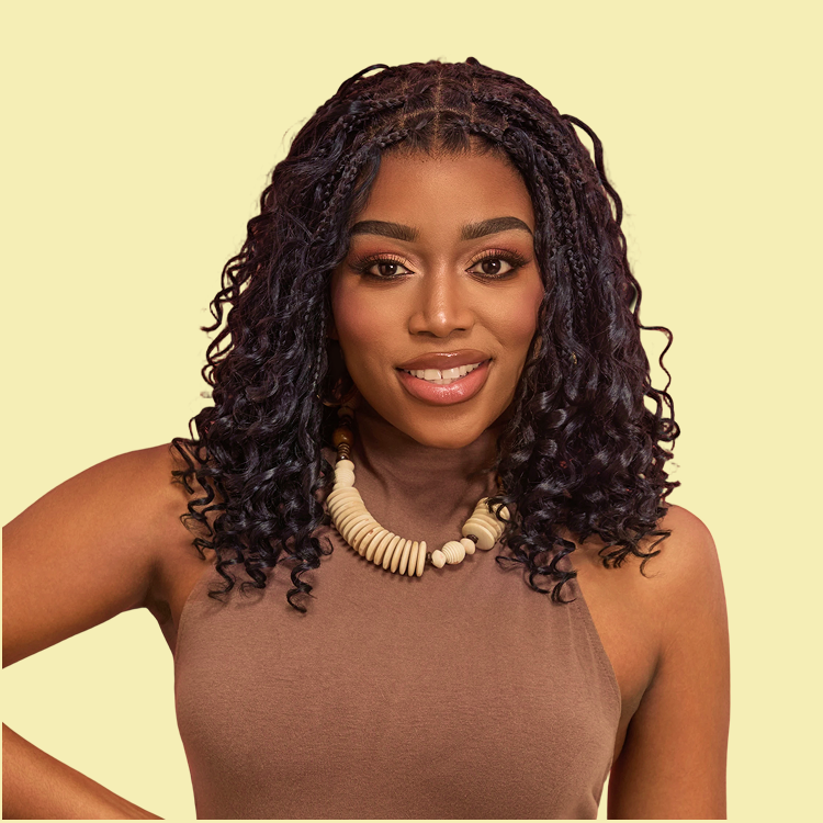 HD Lace Braided T-Part Lace Human Hair Wig | 8"-14"