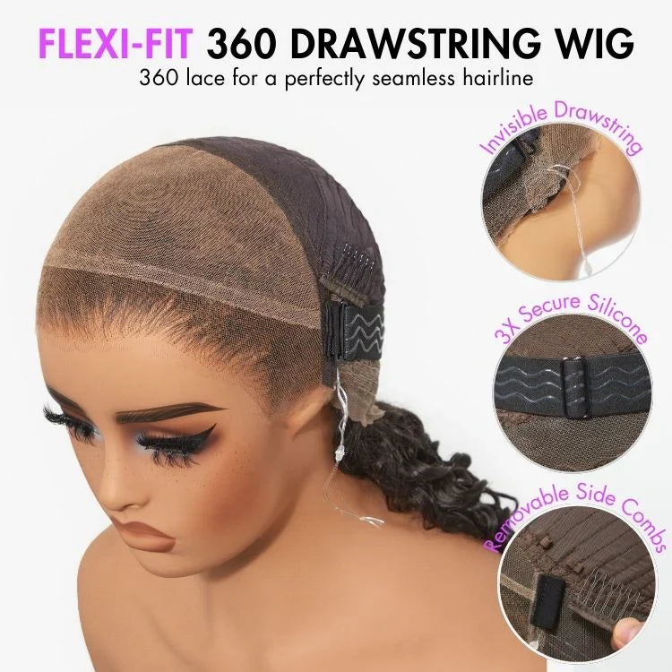 Loose Wave T-Part Lace Human Hair Wig - Blonde | 10"-28"